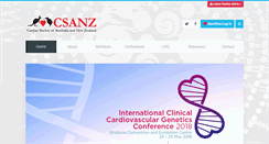 Desktop Screenshot of csanz.edu.au